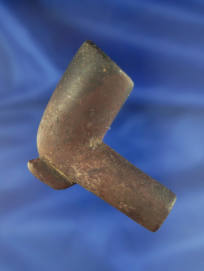 Well-crafted and heavily patinated 2 3/4" long Stone Pipe found at the 5 mile site, Dalles, Oregon