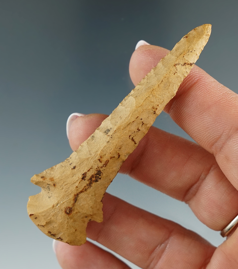 3" Dovetail Drill with nice mineral deposits and surface found in Kentucky.