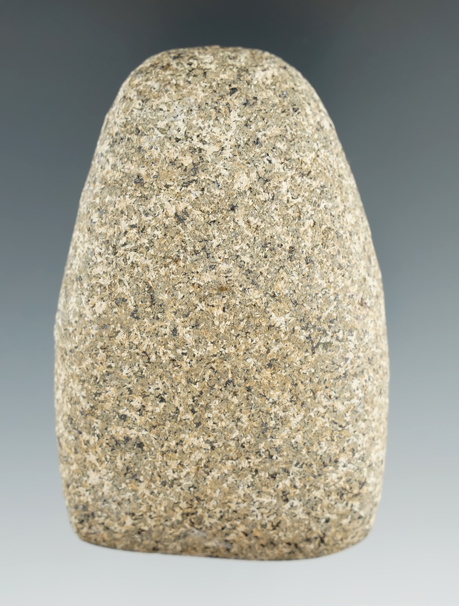 3 1/8" nicely styled granite Celt found in Indiana.