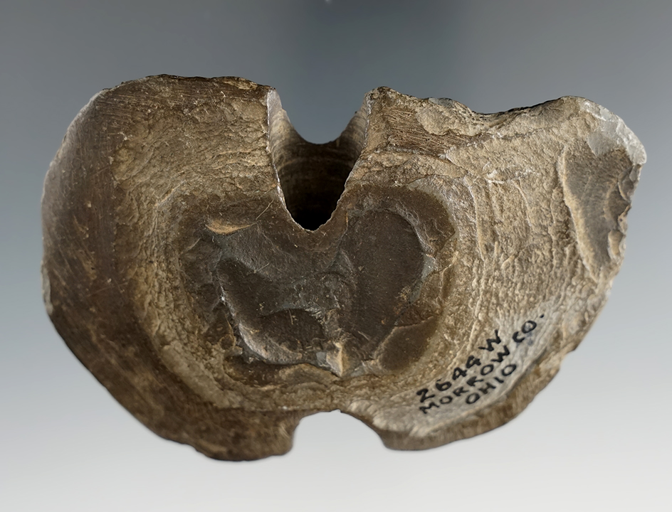 3 3/4" Slate double notch Butterfly Banner.  Drilling from both sides is 90% complete. Ex. Wehrle