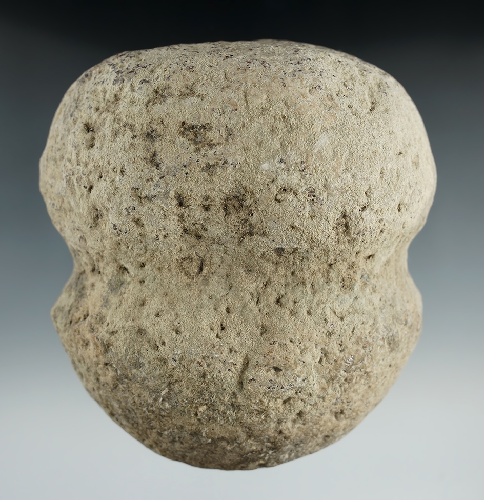 4 1/4" full grooved stone Maul found in Brookings Co., South Dakota.