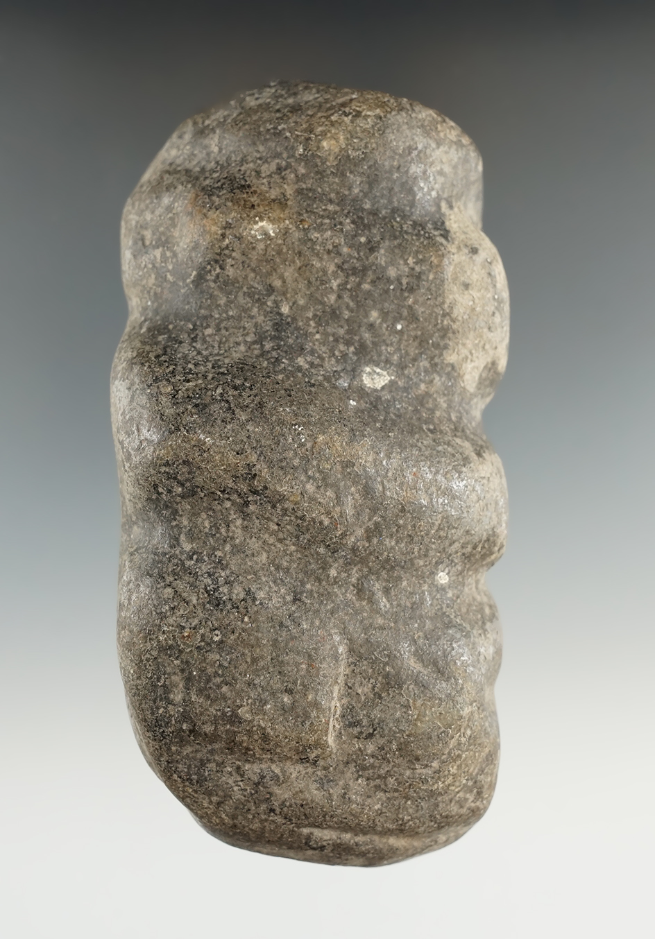 4 1/4" Hammerstone found in Brookings Co., South Dakota by Harlan Olson.