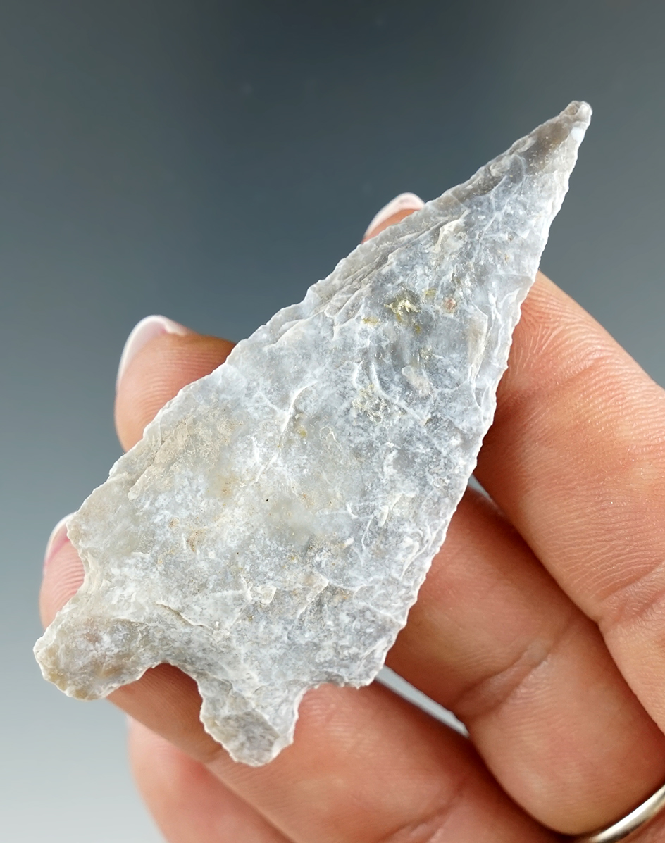 2 5/8" Pinto Basin that is heavily patinated found south of Reno, Nevada. Stermer COA.