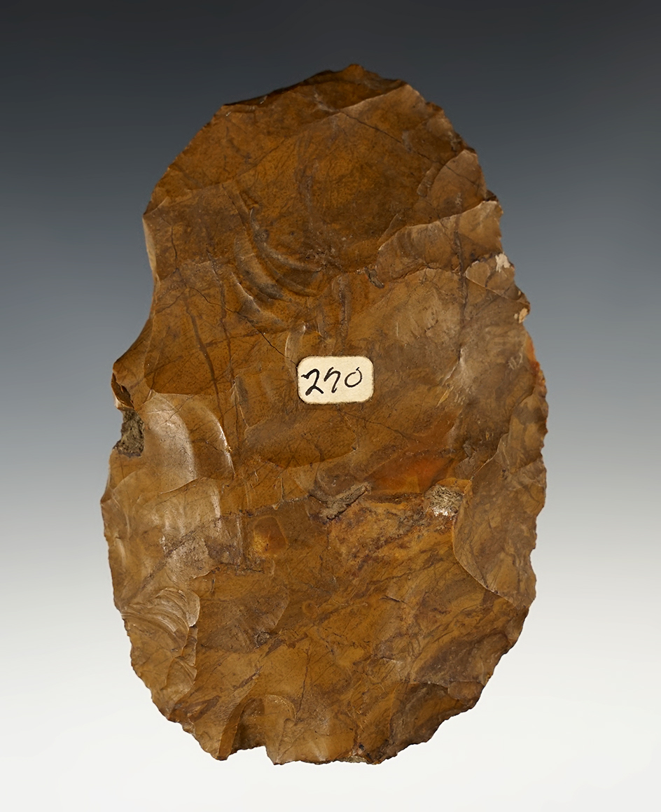 4 5/8" large Blade made from Pennsylvania Jasper found in New York.