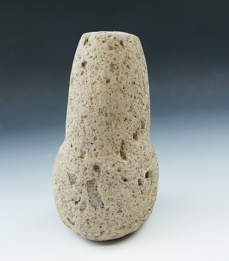 5 3/4" Nicely styled Lava Stone Pestle found in New Mexico.