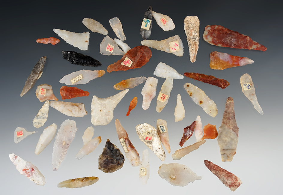 Group of 50 Assorted Drills found in New Mexico, largest is 1 3/4".