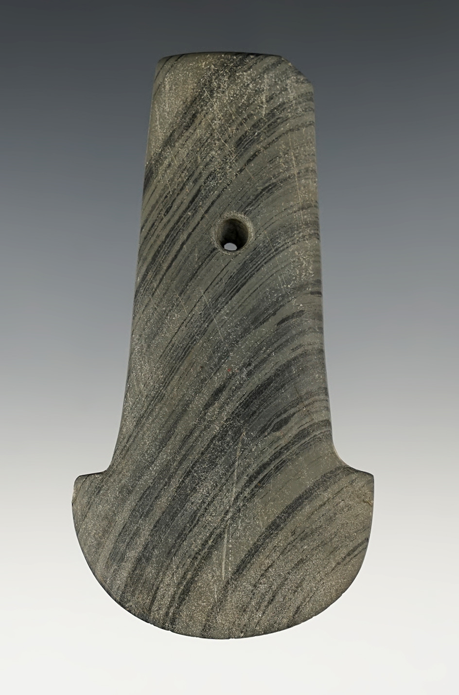 3 7/8" nicely styled Anchor Pendant with tallies on bottom found in Indiana.