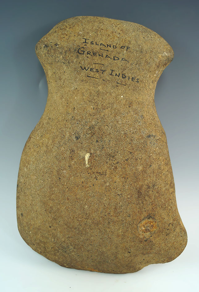 Full grooved Axe found on the island of Grenada that is 8" long. Collected by William S. Marano.