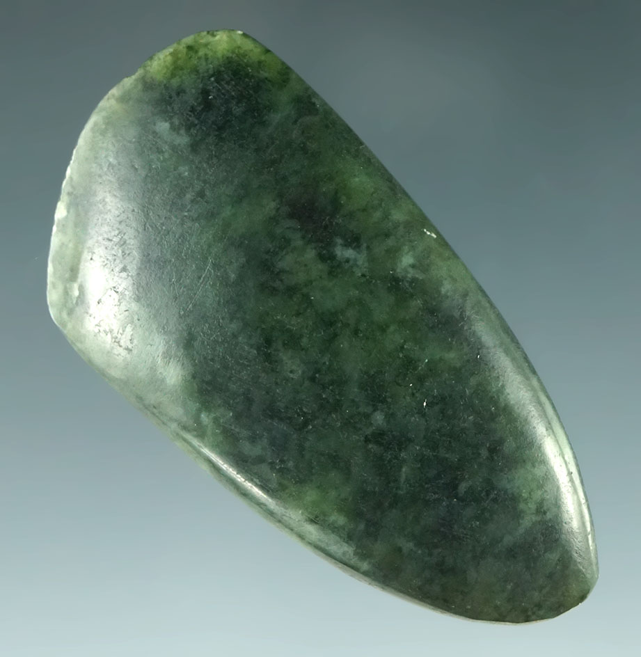 2 3/8" Jadite Celt found in Alaska.