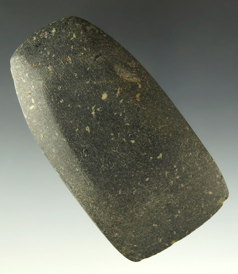 Nicely polished 3 3/8" Hardstone Celt found near Brown's Island, West Virginia.   Ex. Dr. Jim Mills.