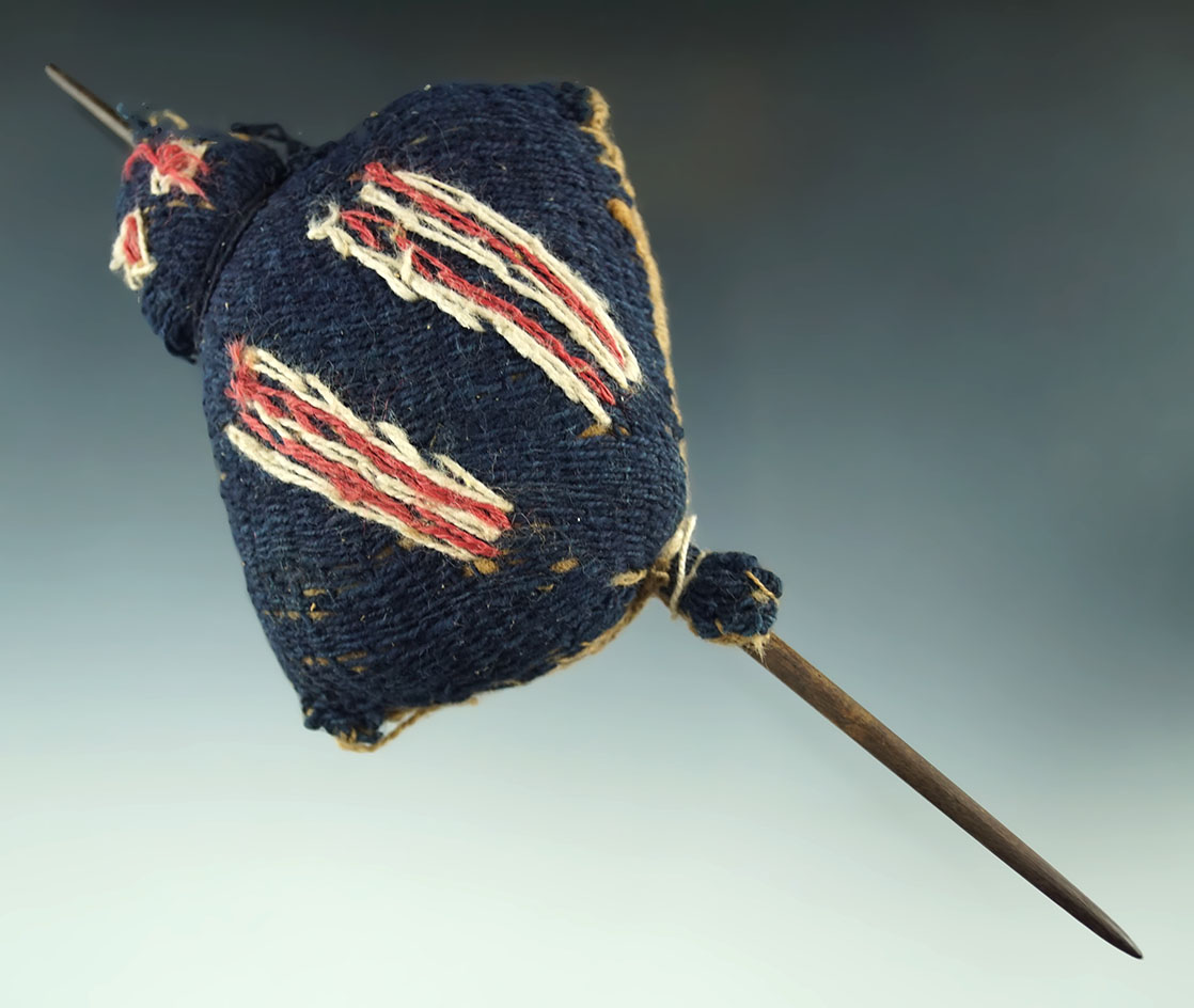 Stingray effigy fabric with walking tree spine. Nazca culture, Peru. A.D. 100-800.