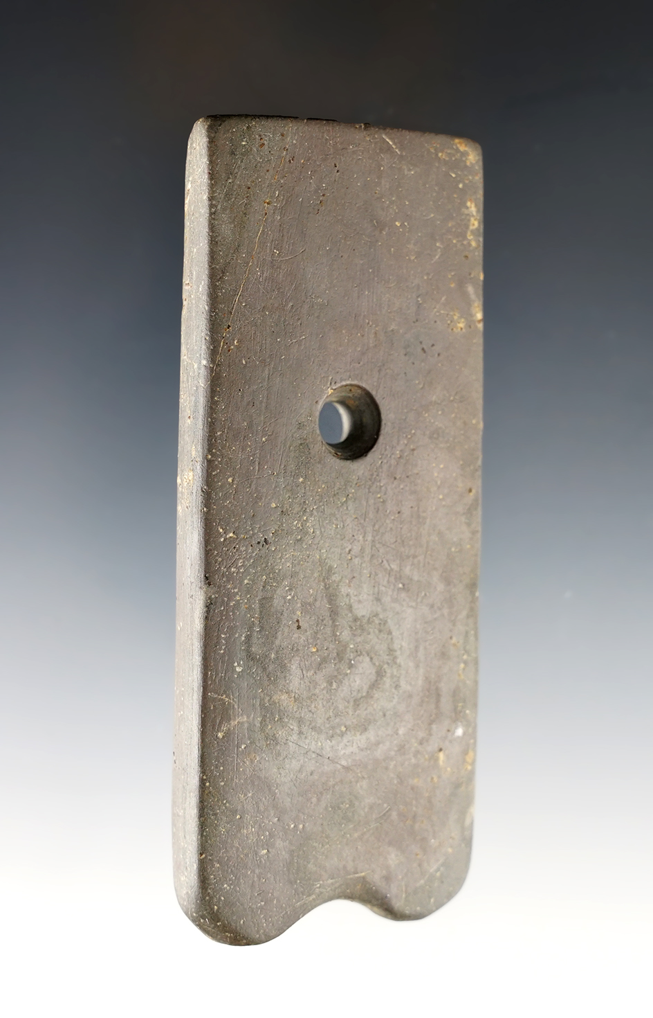 3 7/8" Pendant with nice mineral deposits on the surface. Found in Van Wert Co., Ohio. Ex. Place. 