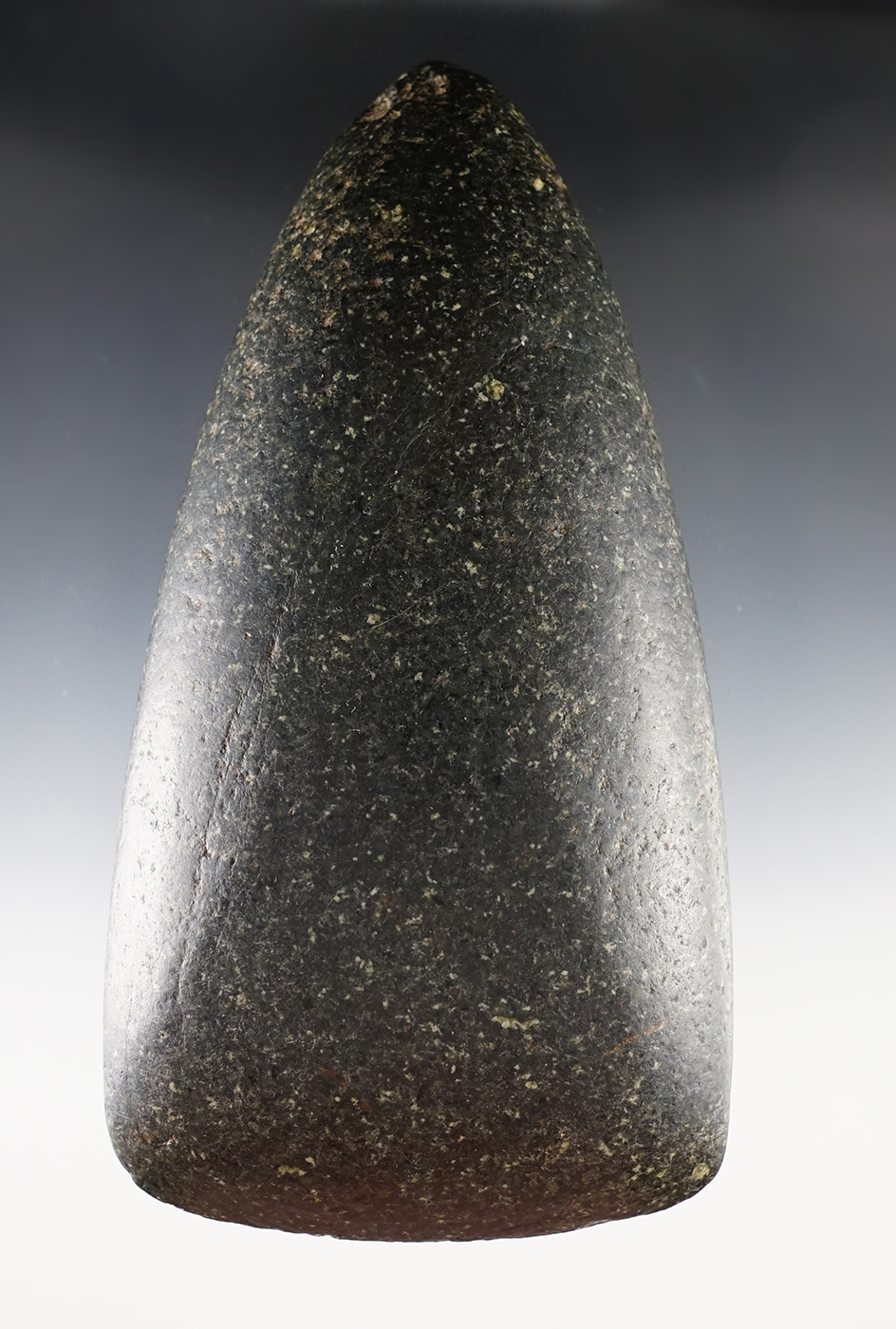 Well polished and large 7 5/8" Hardstone Celt found in the Midwestern U.S. Ex. Shipley, Mumaw.