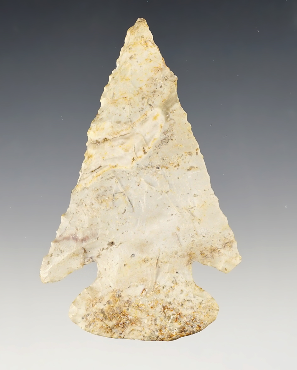 3 5/16" Illinois Thebes that is steeply beveled. Nice overall form. From the collection of Ed Stevens. 