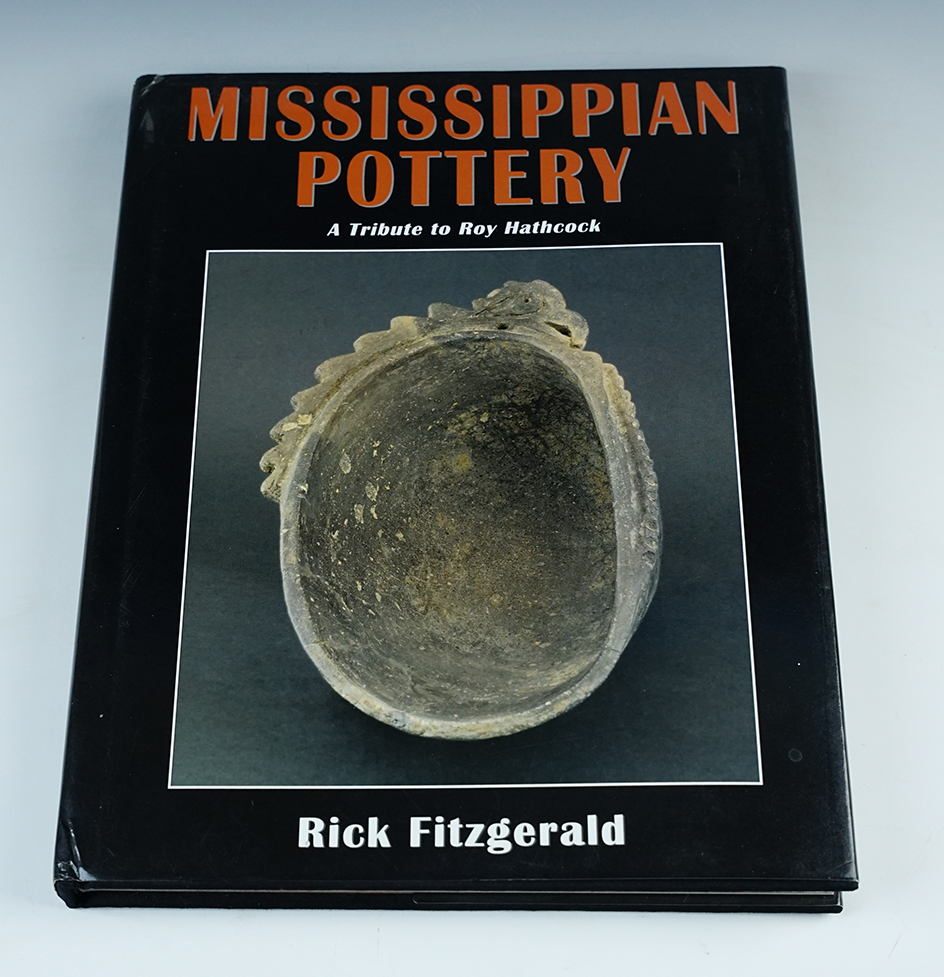 Hardcover Book: "Mississippian Pottery" by Rick Fitzgerald, 2009. In like-new condition.