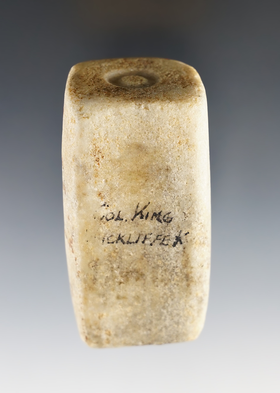 2 3/4" Square Sided Bannerstone Preform made from Quartz. Found in  Ballard Co., Kentucky. 