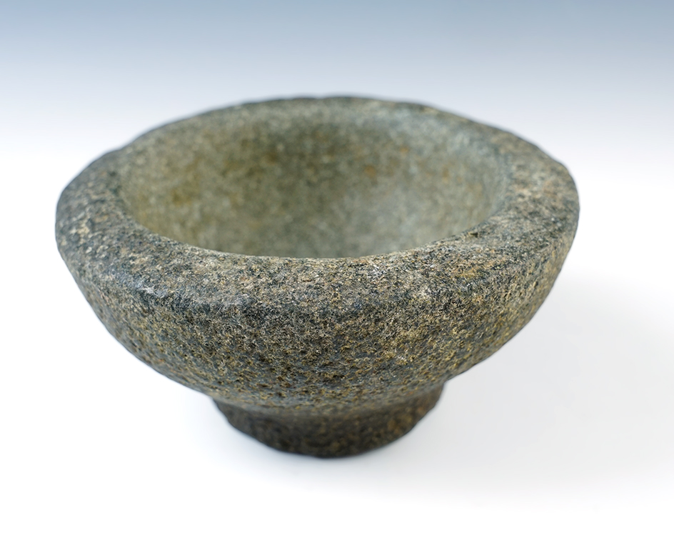 Finely made 5 5/8" wide Stone Bowl in fantastic condition.