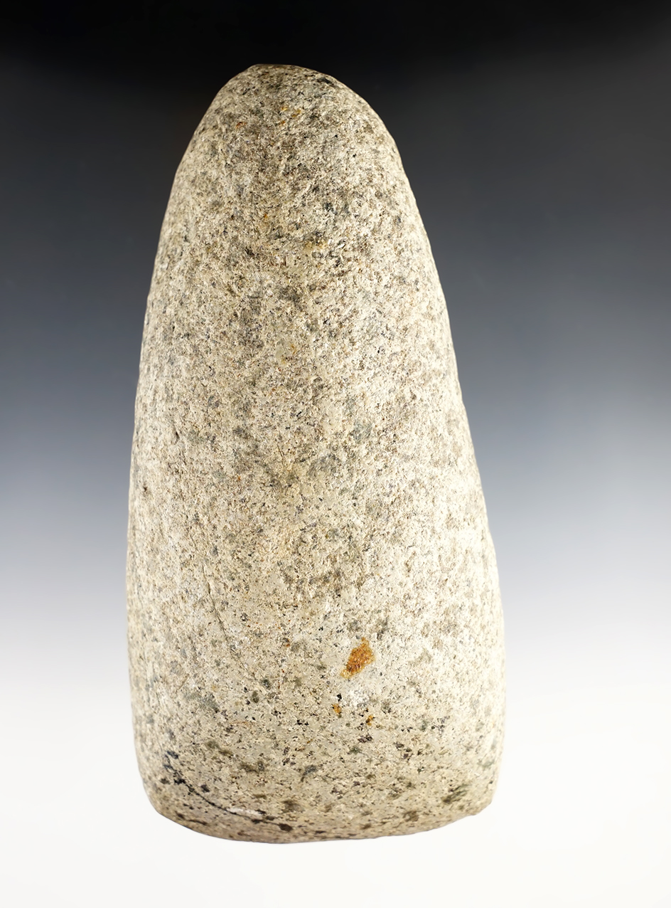 6 3/8" long Hardstone Celt found 2 miles East of Ada in Liberty Twp., Hardin Co., Ohio.