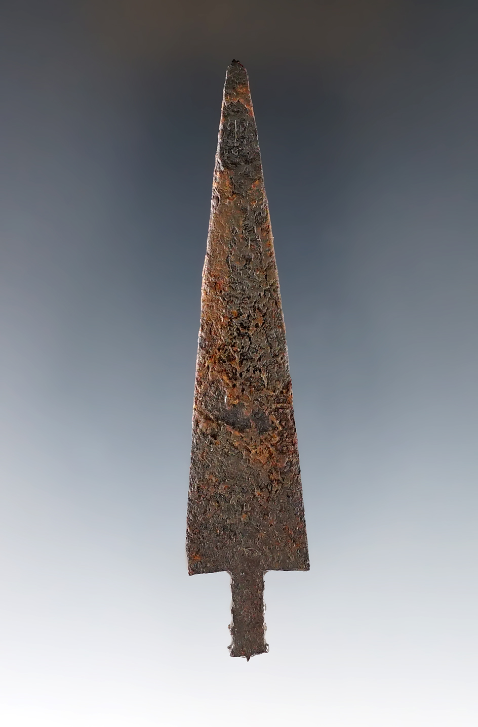 Well styled 3 1/16" Stemmed Trade Point made from iron from the Historic Period, Colorado.