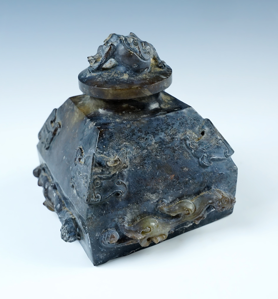 3 3/4" tall x 3 3/4" wide Southeast Asia Region Territory Leader/Ruler Stamp from Jade. 