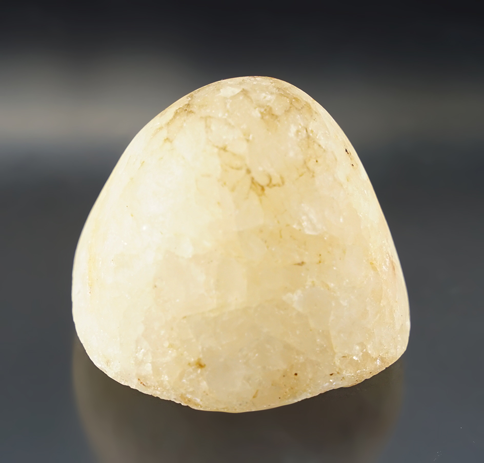 2 1/16" beautifully fashioned Quartz Cone with nice mineral deposits on surface found in Ohio.