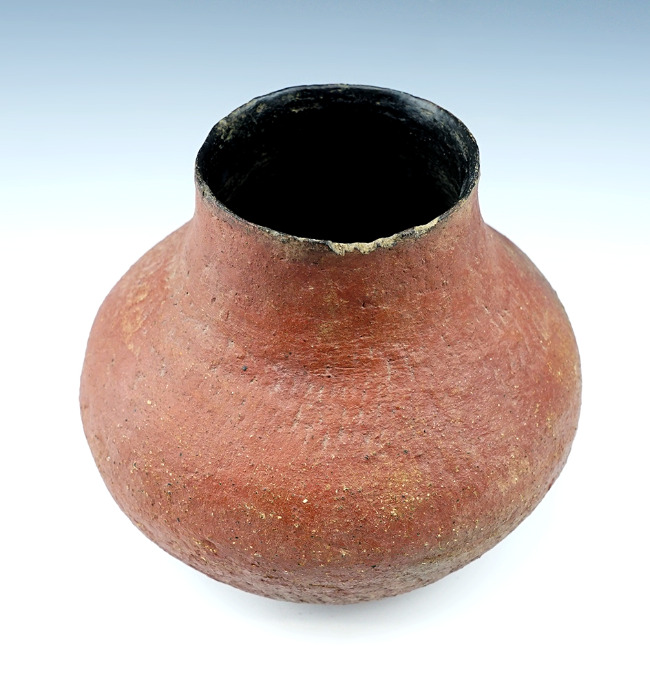 6" Wide Salado Ancient Pottery Vessel found in Arizona.