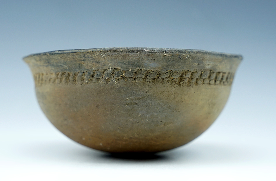 4 1/4" Diameter nicely styled ancient Southwestern Bowl with attractive design. New Mexico.