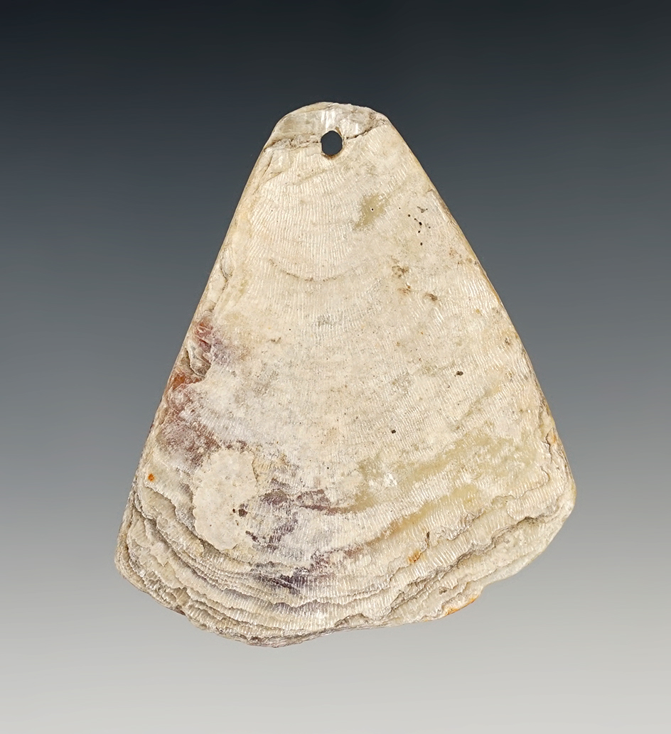 2 7/16" Nicely patinated Shell Pendant found in Arizona.