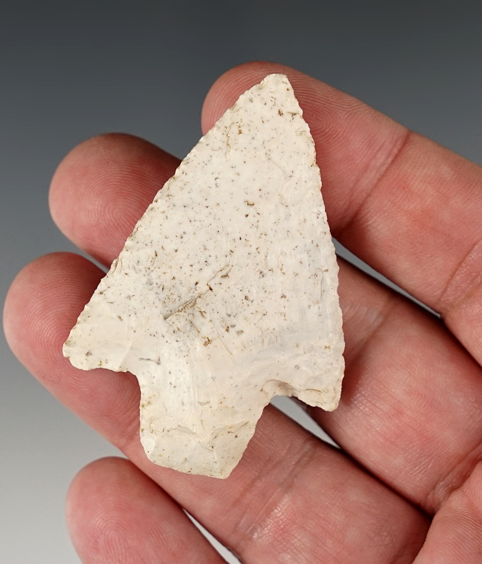 Well made 2 1/4" Stemmed Point found in Alachua Co., Florida from a bank grade along a road.