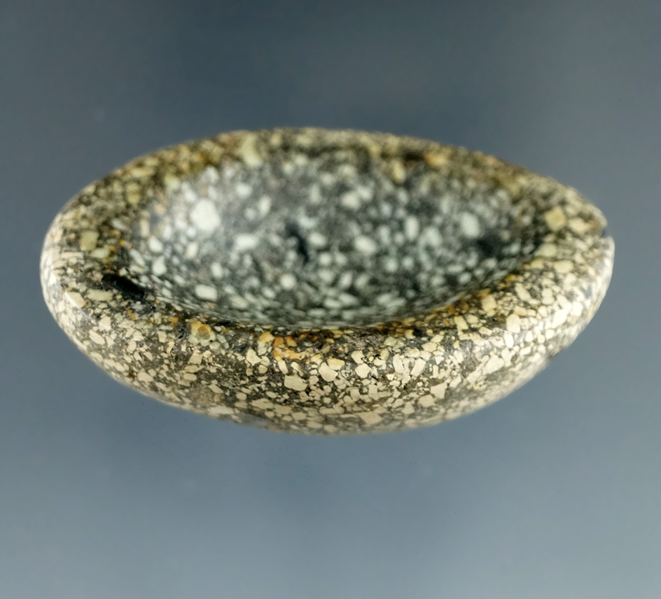 1 7/8" Scooped bottom Loafstone found in Pike Co., Ohio.