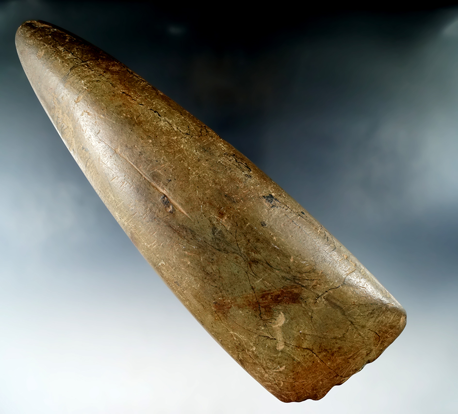 9" Tapered Poll Celt found in Tennessee. Comes with a Bennett COA.