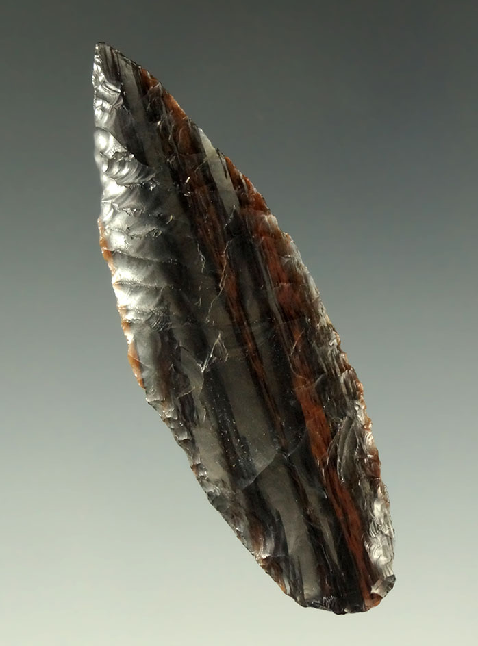 Cascade made from incredible triple-flow obsidian - Modoc County California.  Davis COA.