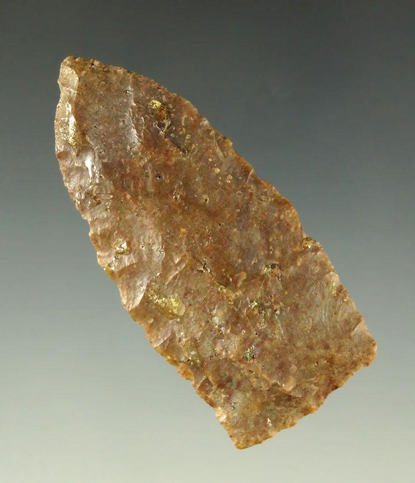 2 1/4" Copena found in Lauderdale County Alabama made from fossil chert. Ben Stermer COA.