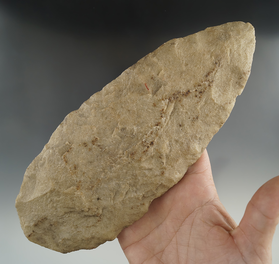 Large 8 5/16" quartz Blade found in Minnesota.