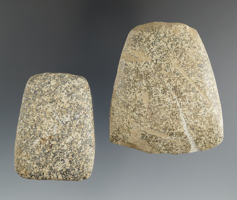 Pair of miniature Celts found in Indiana, largest is 2 1/2".