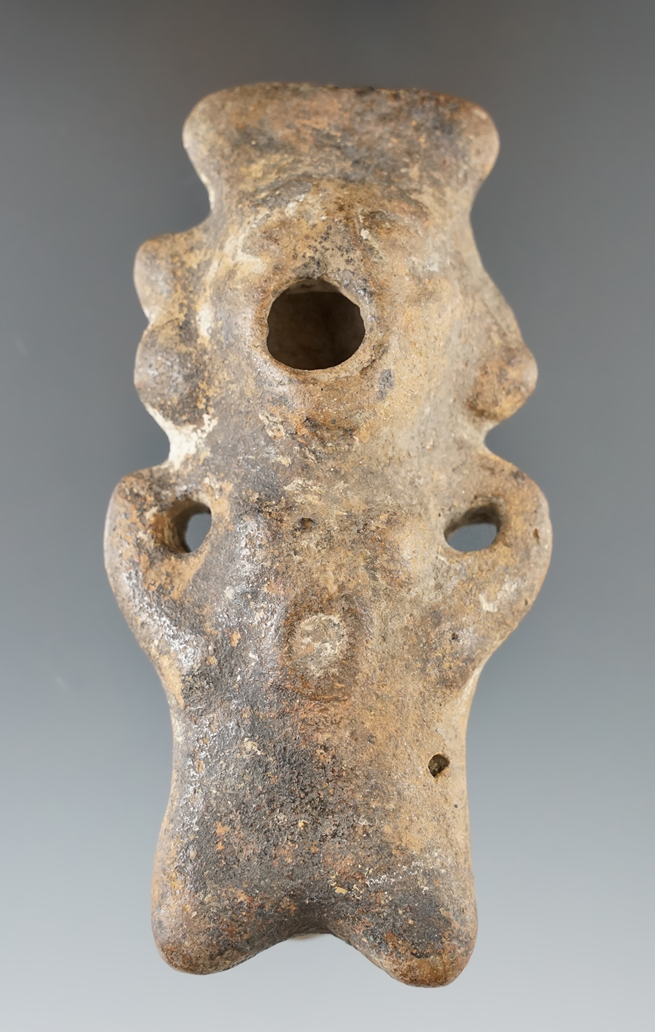 3 13/16" pre-Columbian pottery figure found in Mexico.