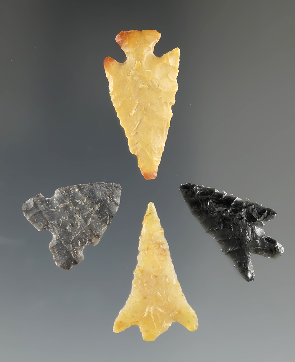 Four points found in Southwest Arizona, largest is 1 1/16".