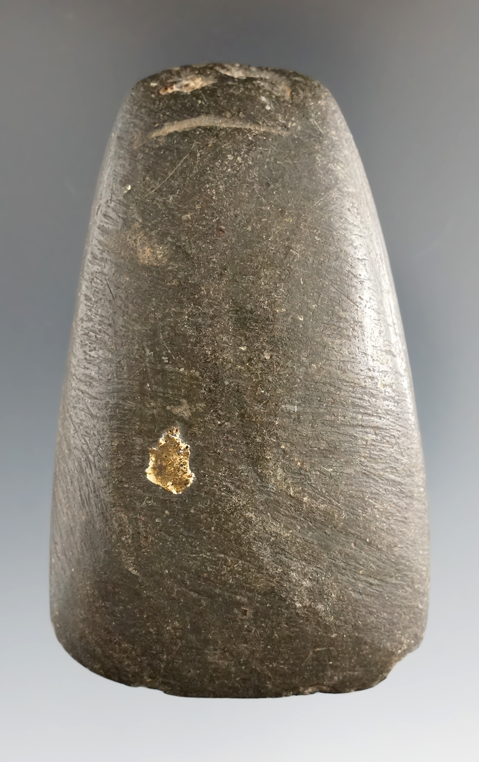 3 3/16" hardstone Adze found in Indiana.