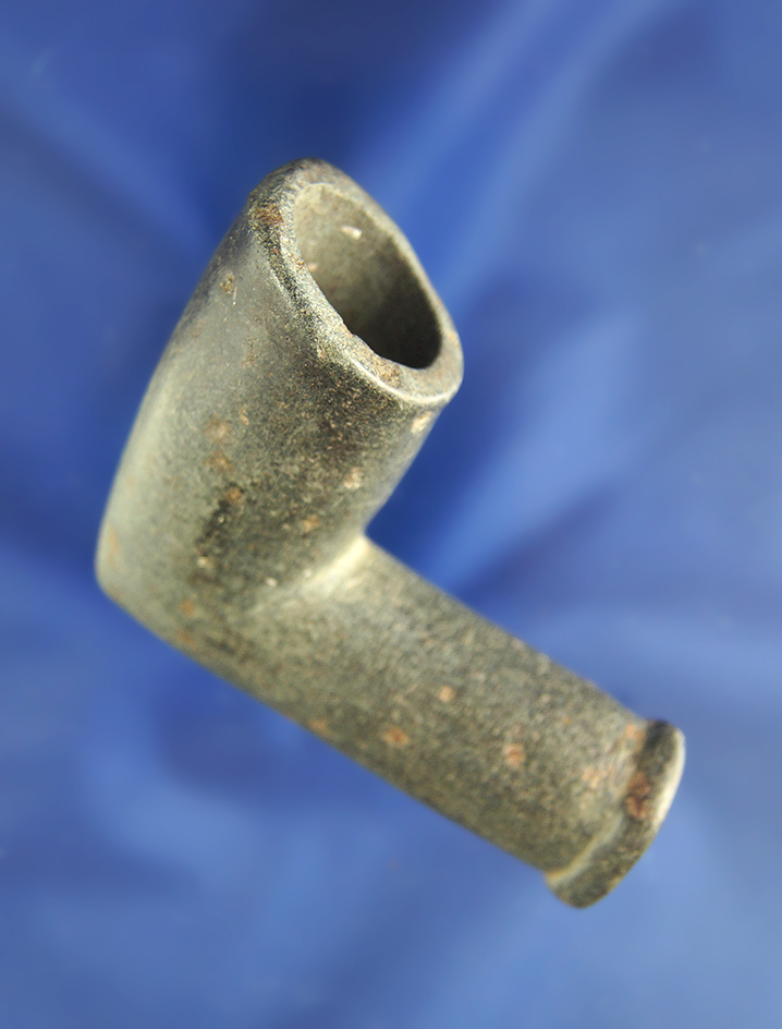 Excellent style and workmanship on this 2 3/4" Steatite Pipe  found in Ohio.