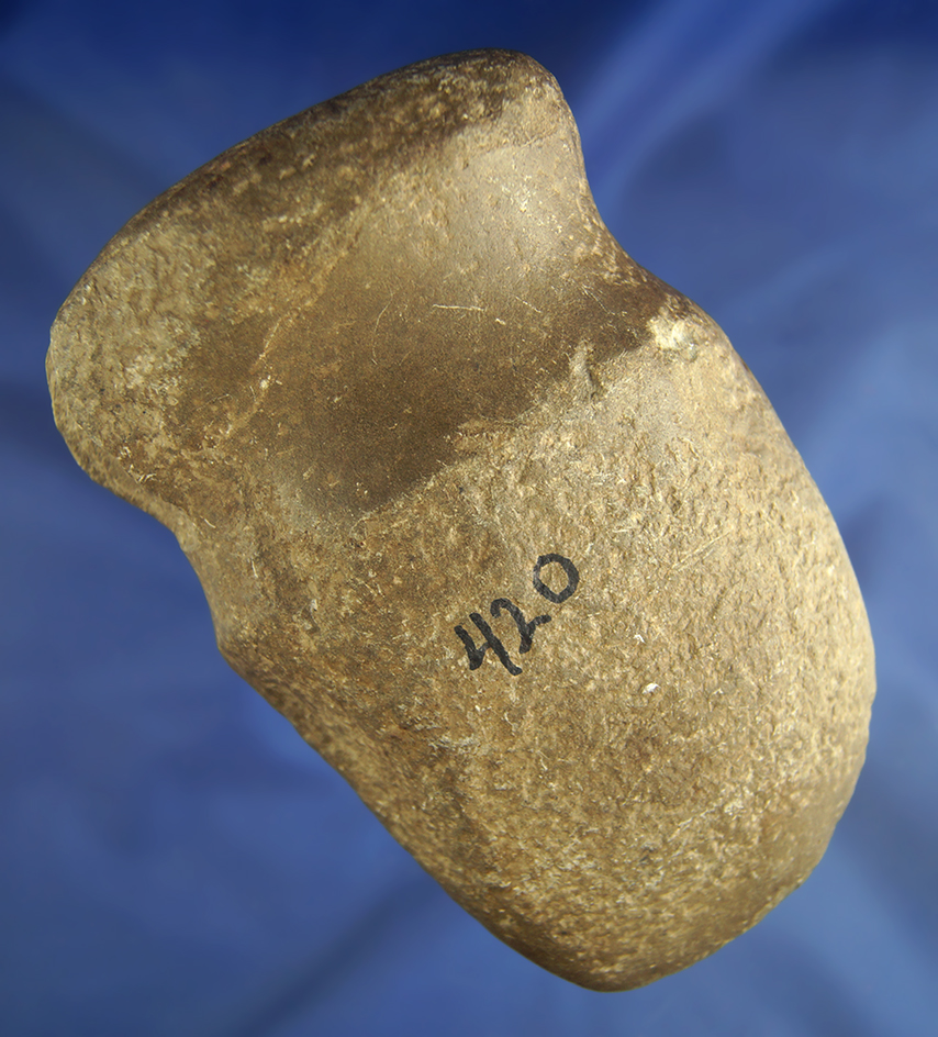 4 3/4" full grooved Axe - found under a large oak stump in Randolph Co.,  Indiana.