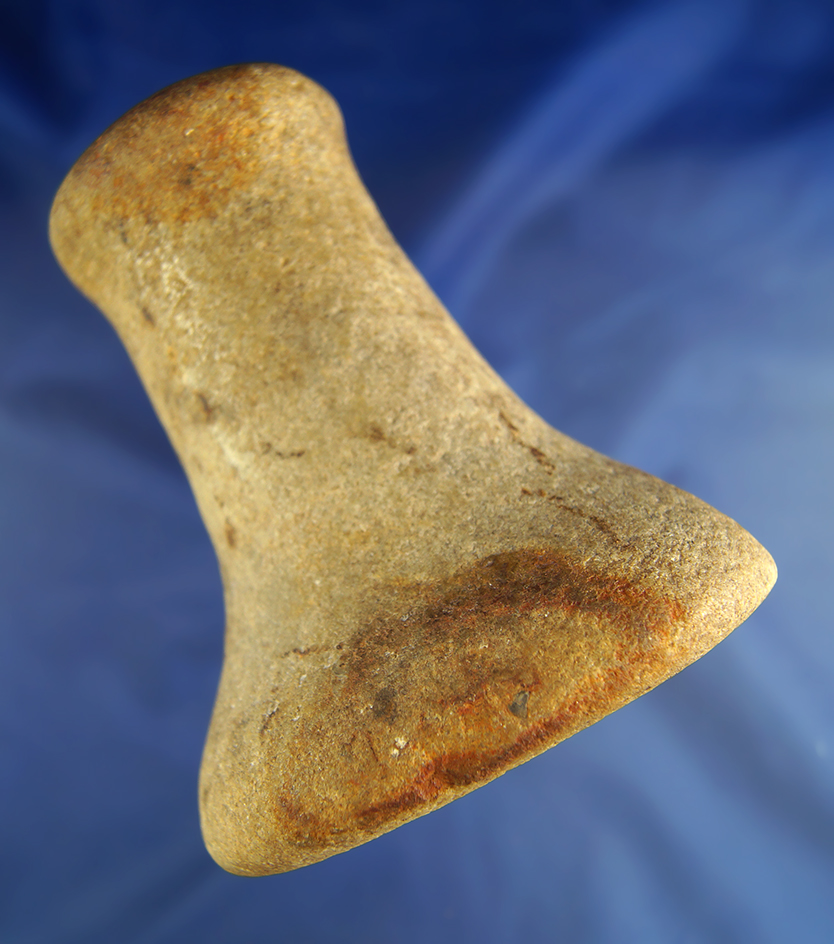 Nice! Classic style 5" tall Bell Pestle made from quartz found in Ohio.