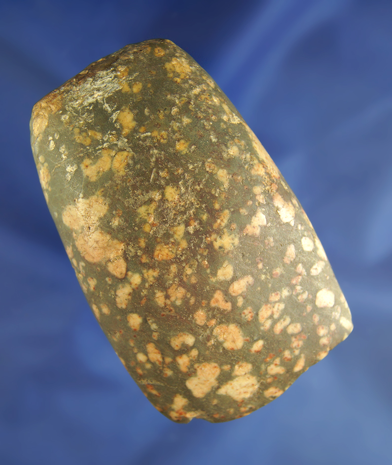 3 5/8" Porphyry Hardstone Axe that is very well polished found in Ohio.