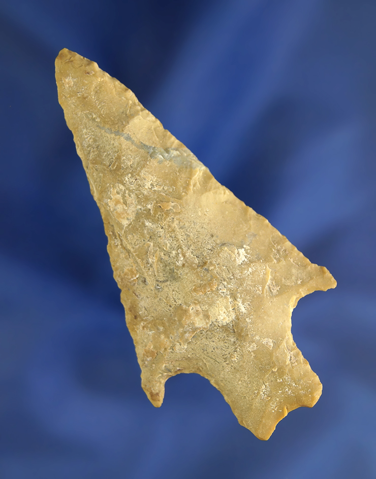 3 1/8" Stemmed Knife found in Indiana.  Ex. Earl Townsend collection.