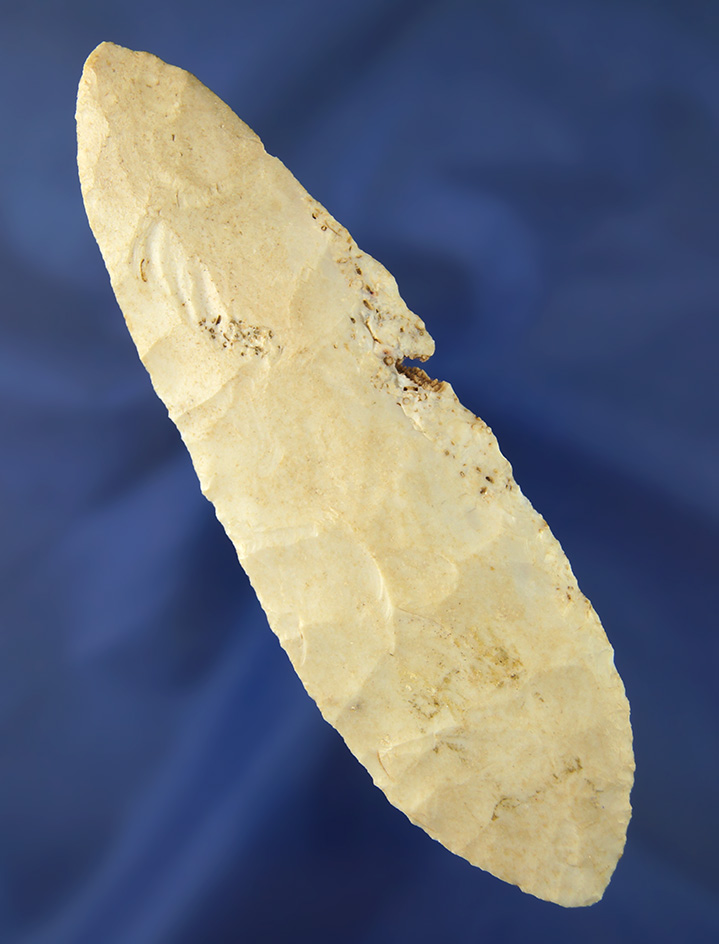 5" thin and nicely flaked Bi-pointed Knife found in Missouri.