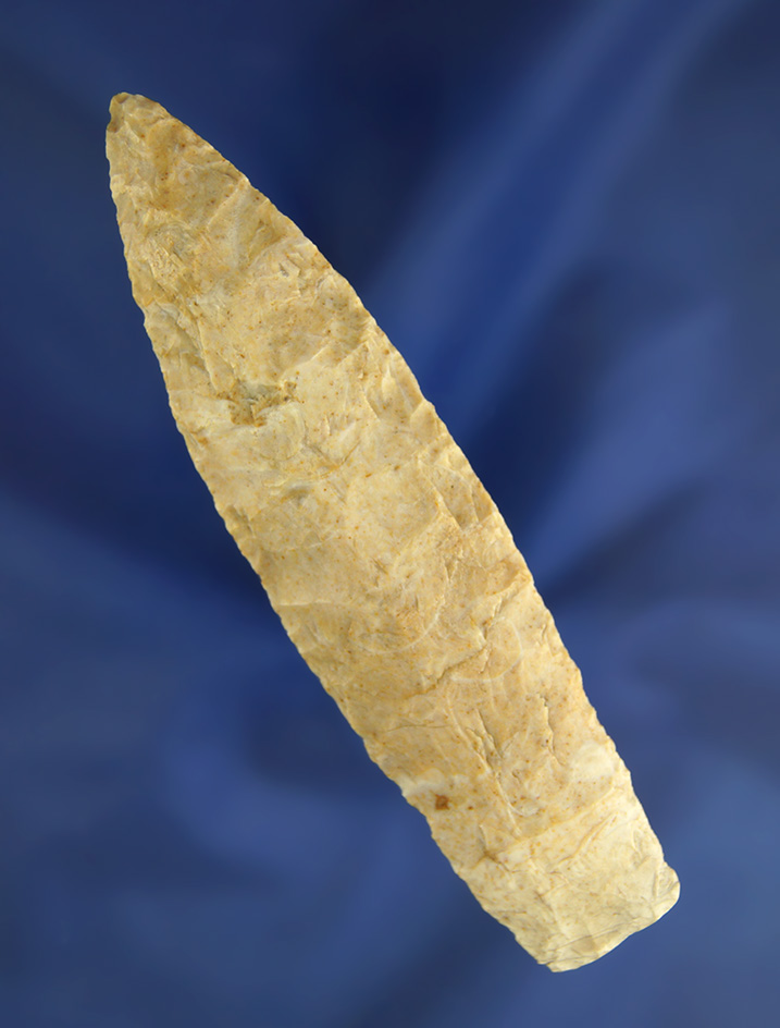 4 1/8" Agate Basin made from Burlington chert found in Missouri. Comes with a Jackson COA.