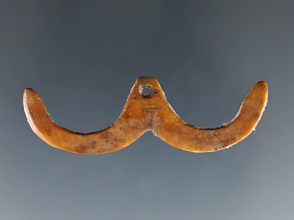 Unique style on this 1 13/16" x 5/8" Bone Fish Hook - Alaska. Comes with a Stermer COA. 