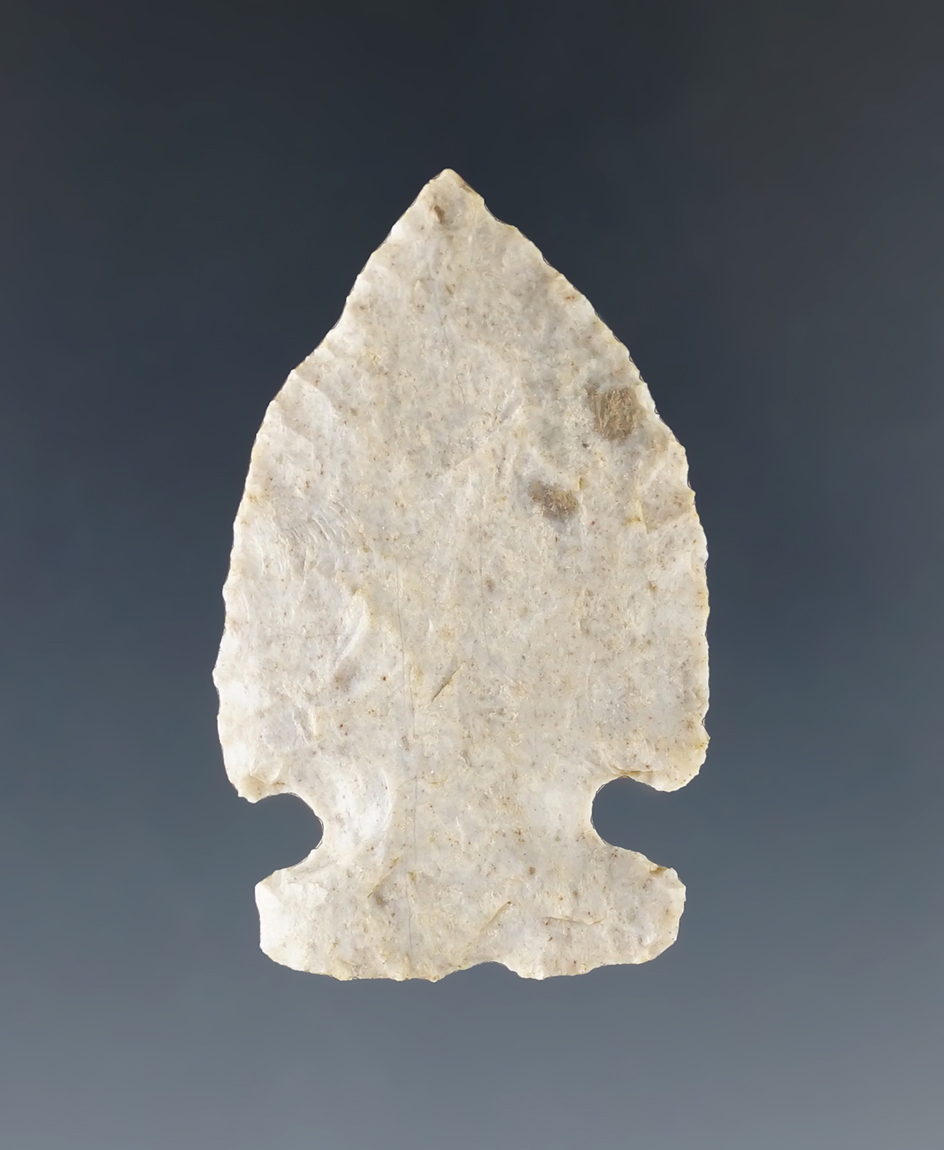 1 3/8" Intrusive Mound Point made from Indiana Green (Attica). Found in Indiana.