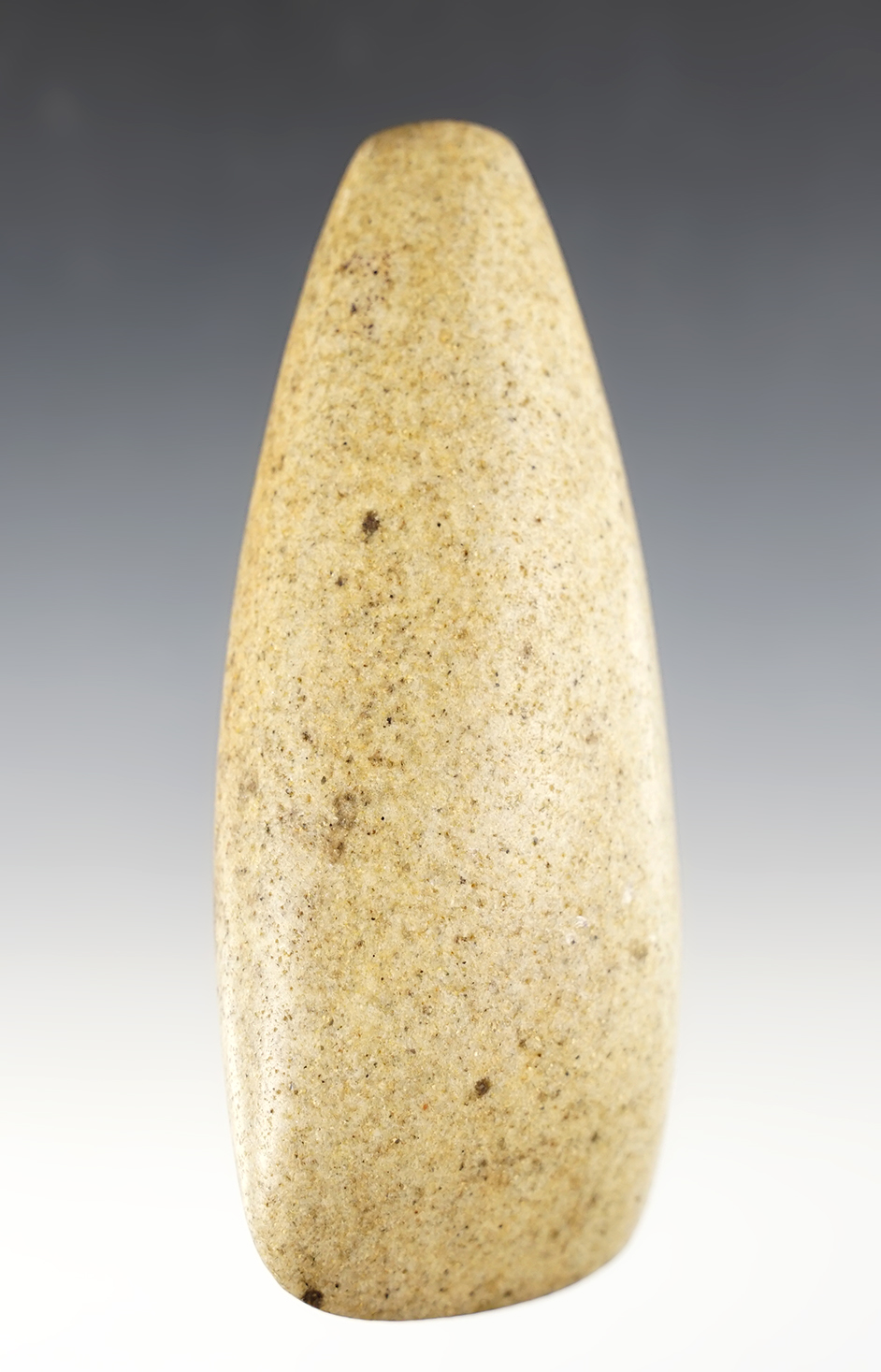 Incredible 4 11/16" Celt. Found in Delaware Co., Ohio. Ex. Delaware Historic Society Museum.