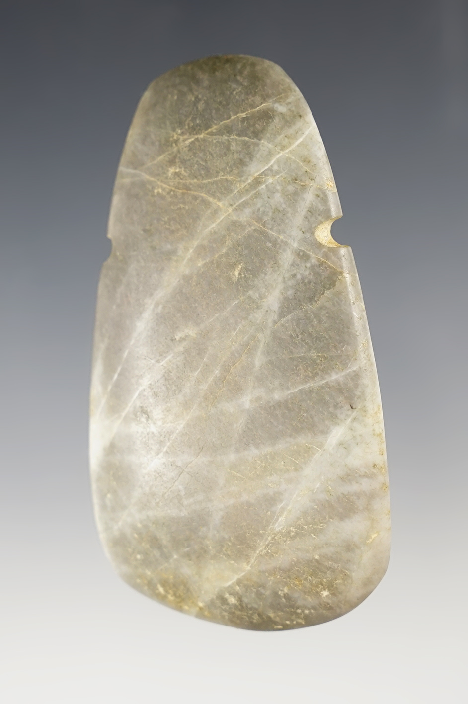 Beautiful material on this 3 1/4" Pre-Columbian Celt Pendant that is beautifully polished. 