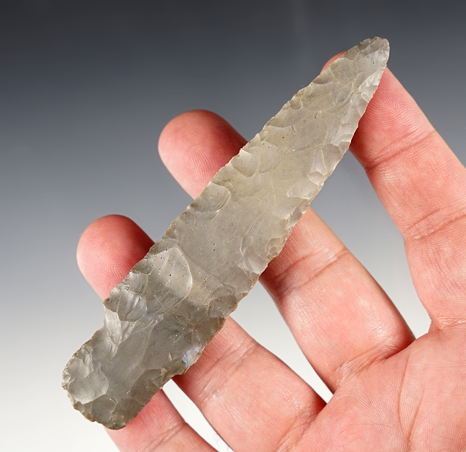 Well made 4 3/8" Adena Point made from high-grade Hornstone. Kentucky.